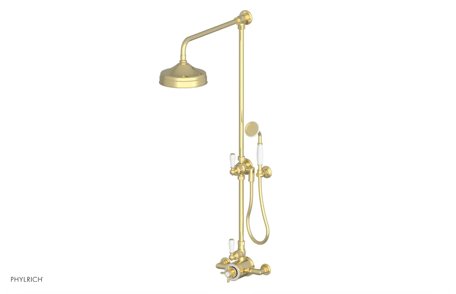 Phylrich Jamestown Exposed Shower with Hand Shower by Phylrich