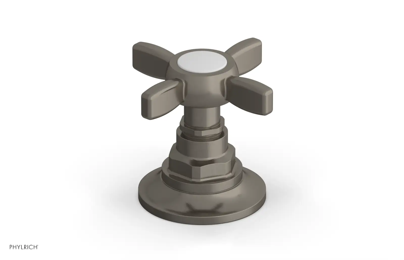 Phylrich Jamestown Volume Control/Diverter Trim with Cross Handle by Phylrich