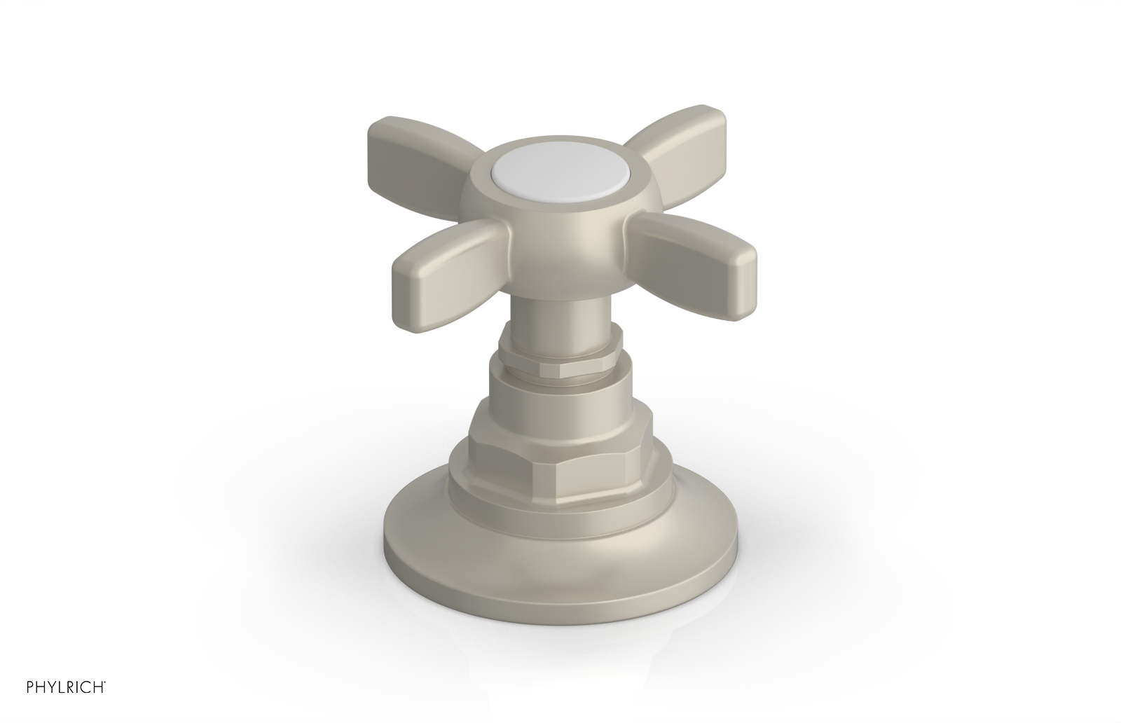 Phylrich Jamestown Volume Control/Diverter Trim with Cross Handle