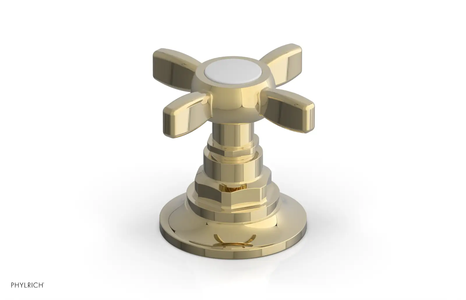 Phylrich Jamestown Volume Control/Diverter Trim with Cross Handle by Phylrich