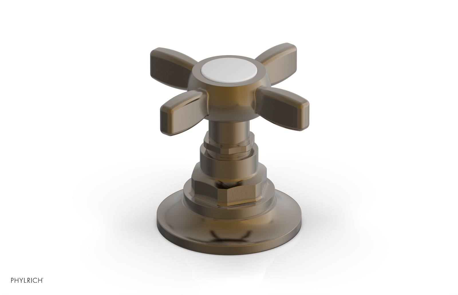 Phylrich Jamestown Volume Control/Diverter Trim with Cross Handle