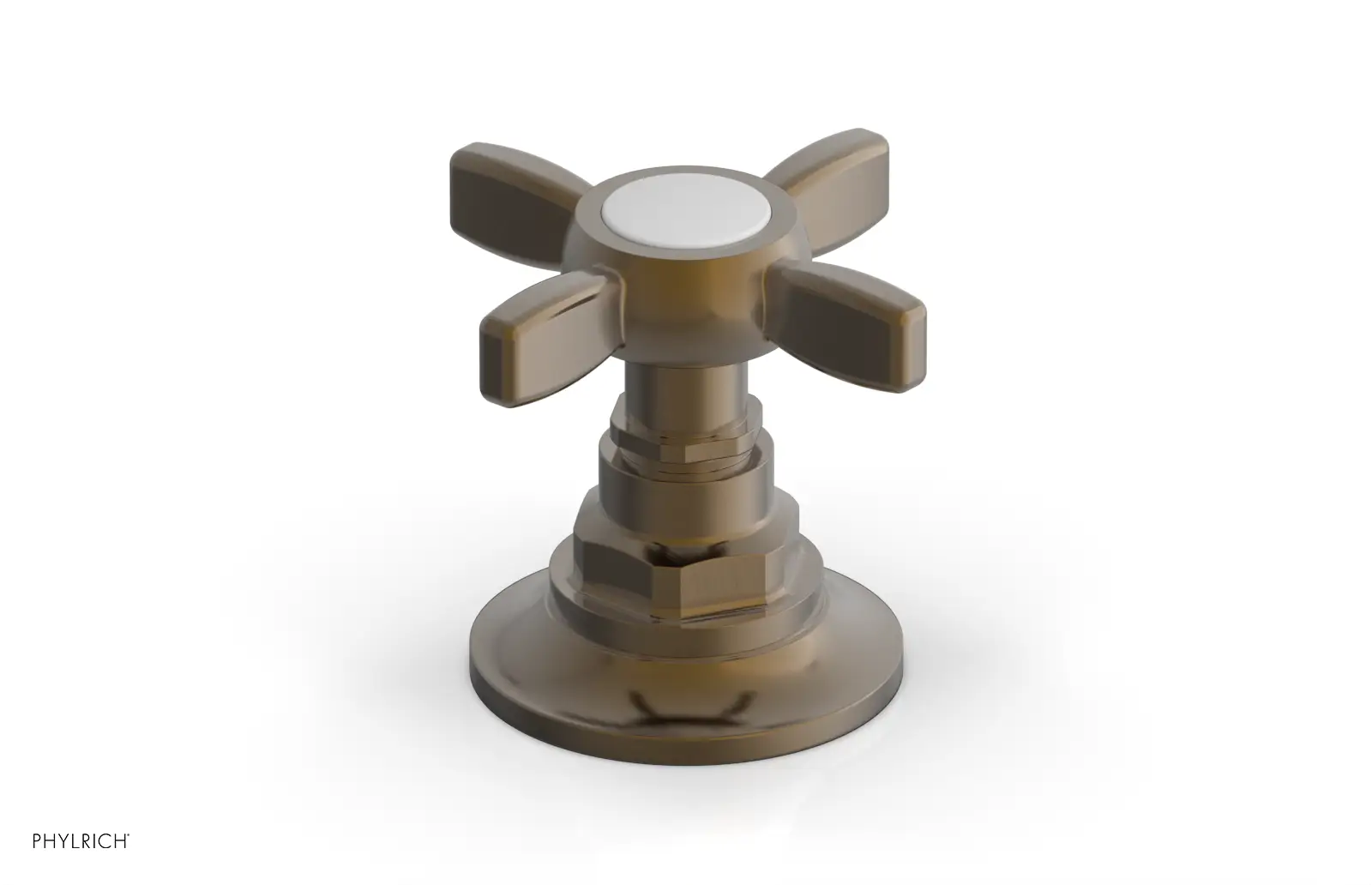 Phylrich Jamestown Volume Control/Diverter Trim with Cross Handle by Phylrich