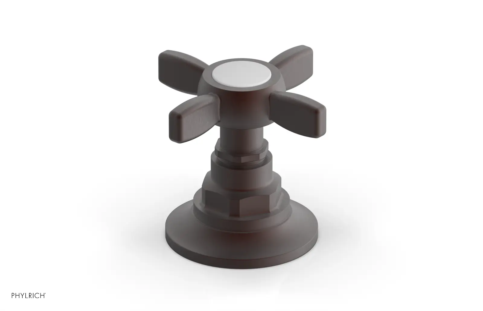 Phylrich Jamestown Volume Control/Diverter Trim with Cross Handle by Phylrich