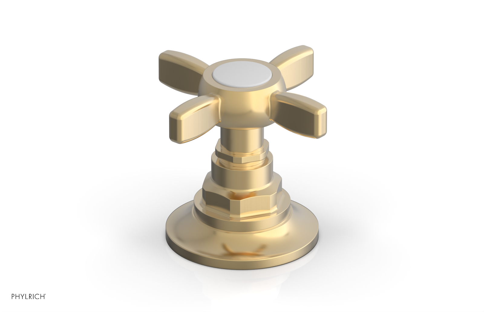 Phylrich Jamestown Volume Control/Diverter Trim with Cross Handle