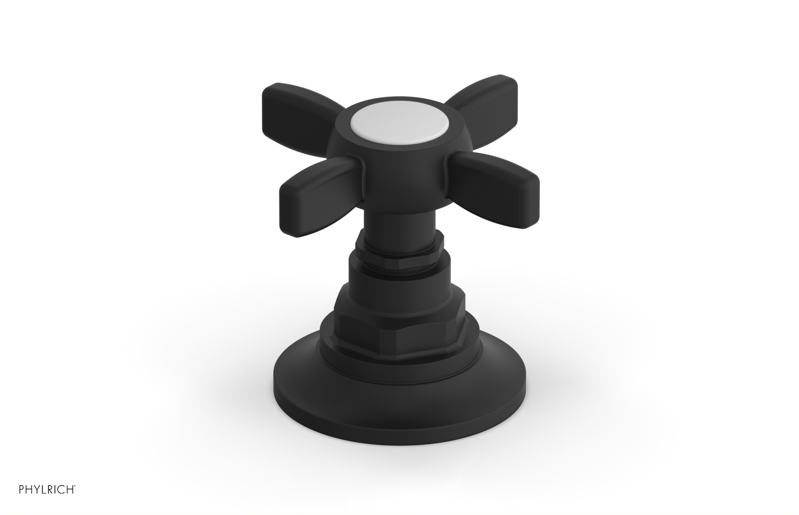 Phylrich Jamestown Volume Control/Diverter Trim with Cross Handle