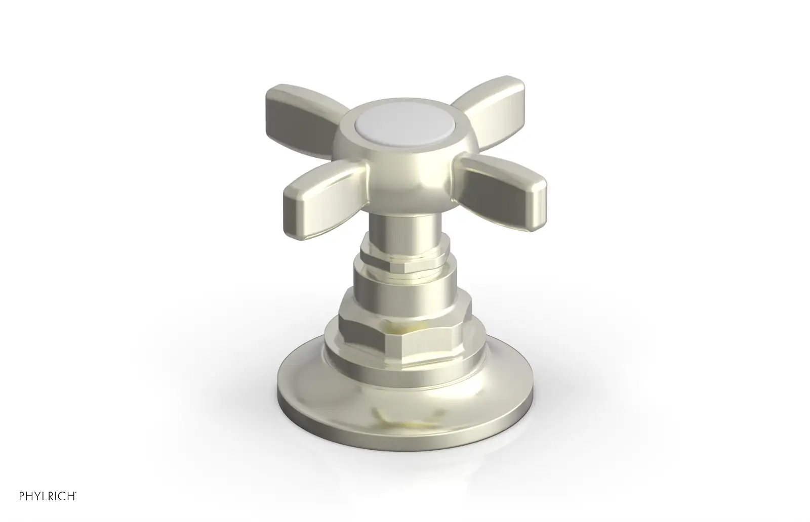 Phylrich Jamestown Volume Control/Diverter Trim with Cross Handle by Phylrich