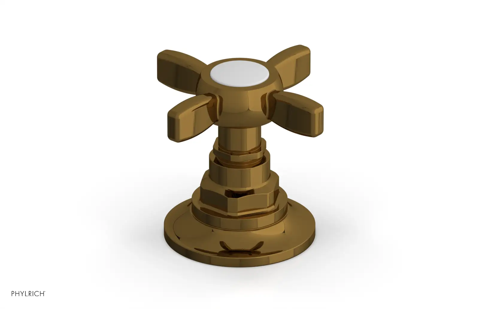Phylrich Jamestown Volume Control/Diverter Trim with Cross Handle by Phylrich