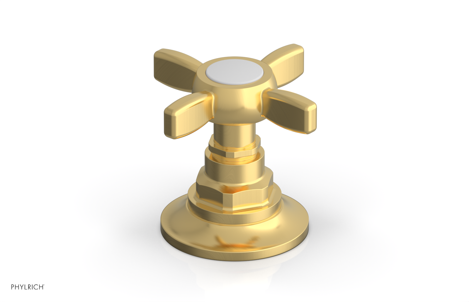 Phylrich Jamestown Volume Control/Diverter Trim with Cross Handle