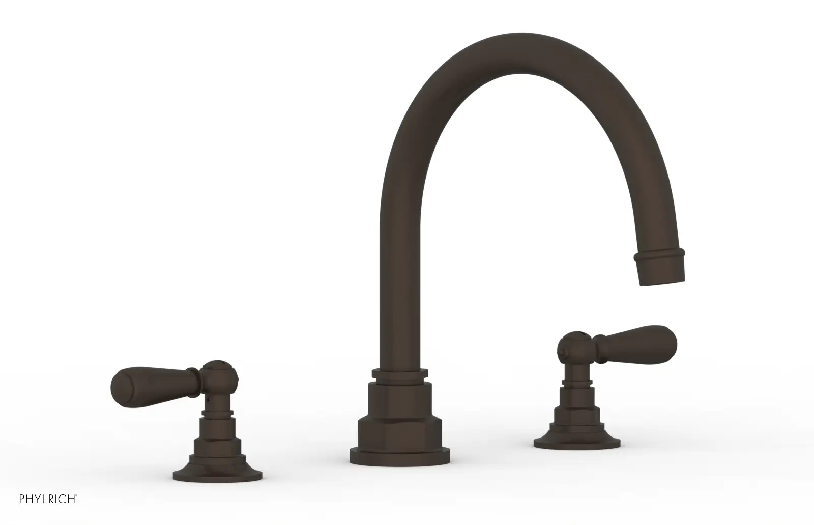 Phylrich Jamestown Deck Tub Set with Lever Handles by Phylrich