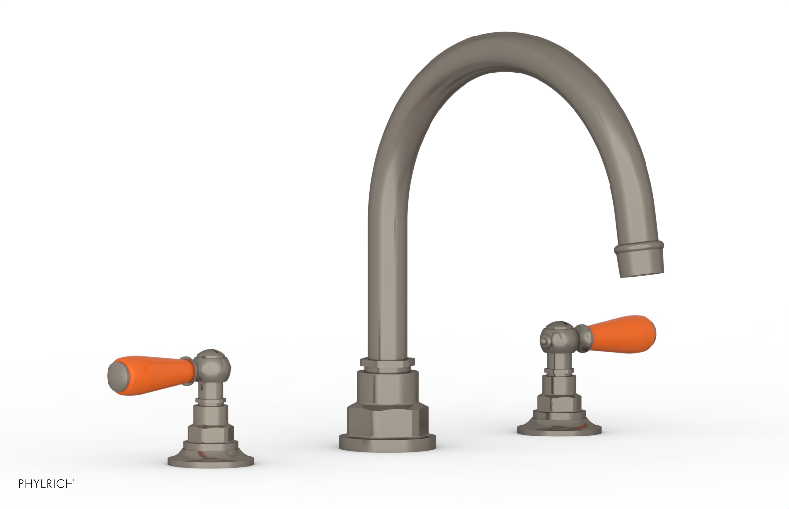 Phylrich Jamestown Deck Tub Set with Lever Handles