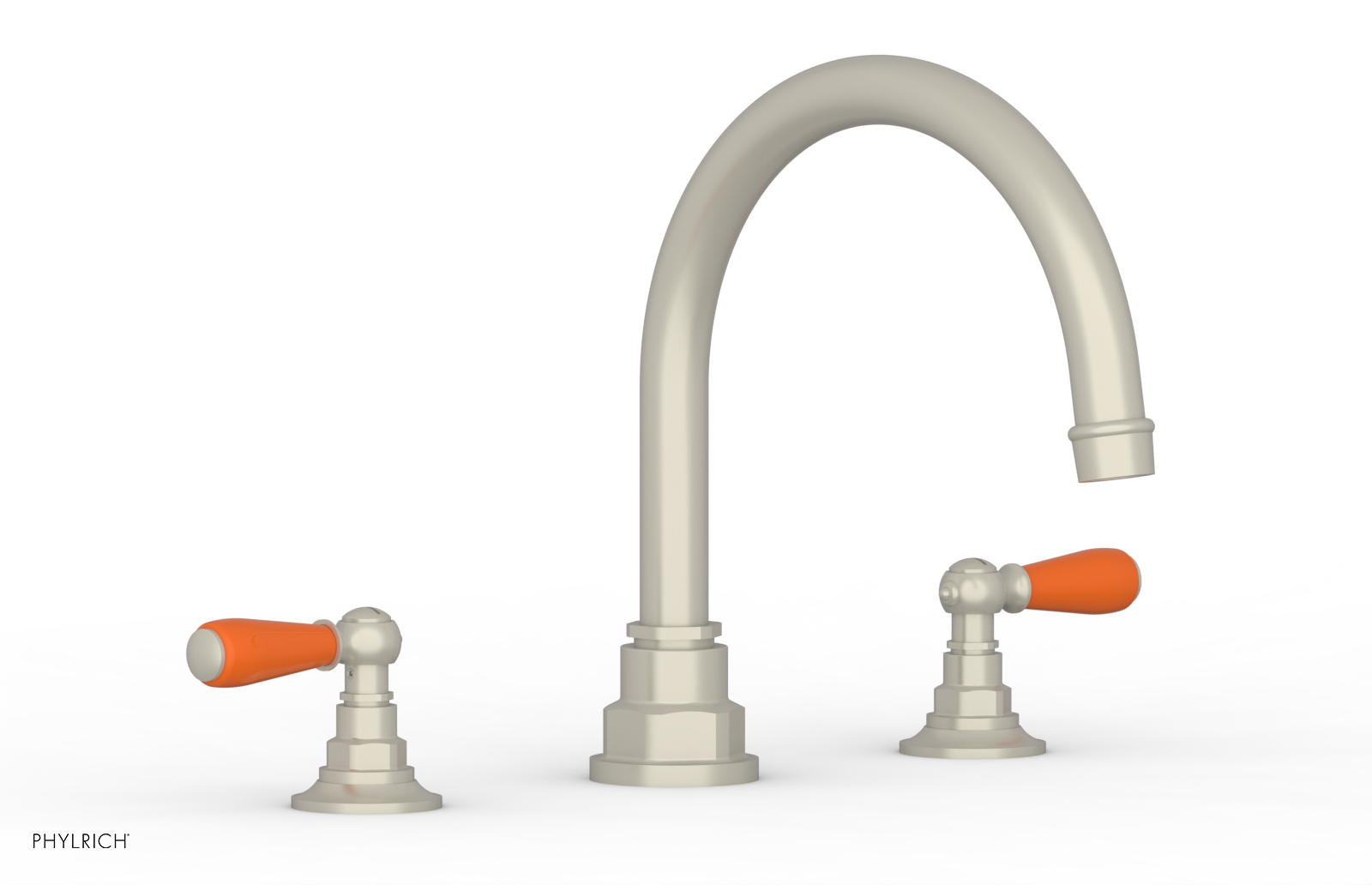 Phylrich Jamestown Deck Tub Set with Lever Handles by Phylrich