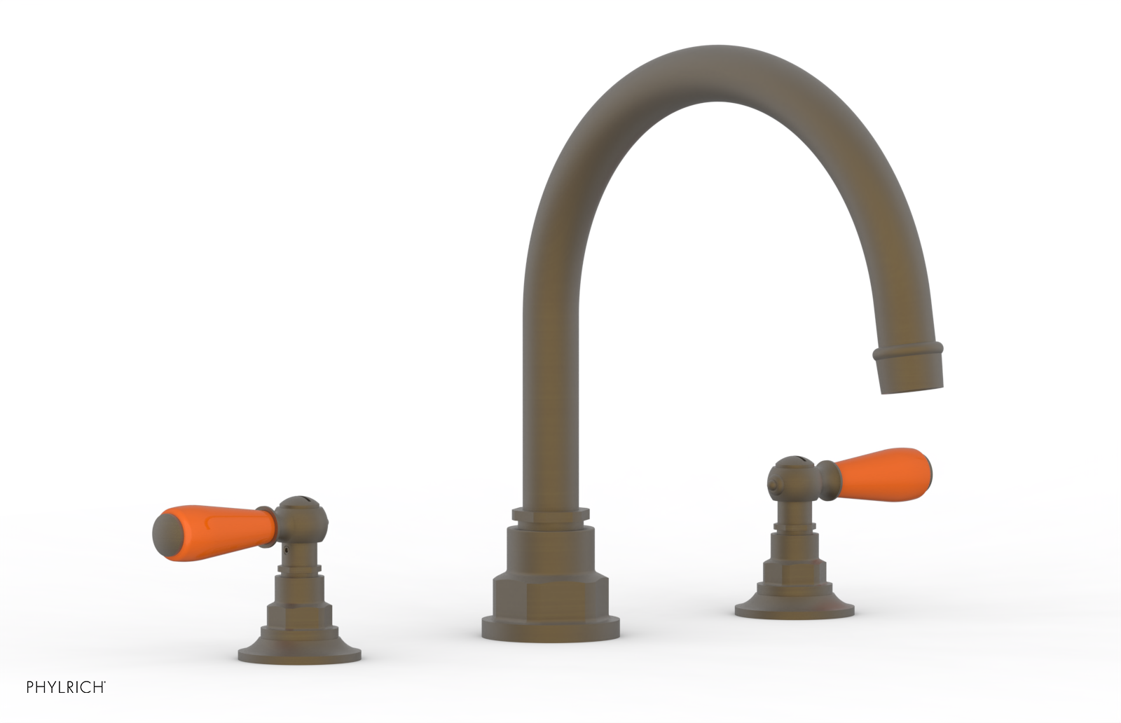 Phylrich Jamestown Deck Tub Set with Lever Handles by Phylrich
