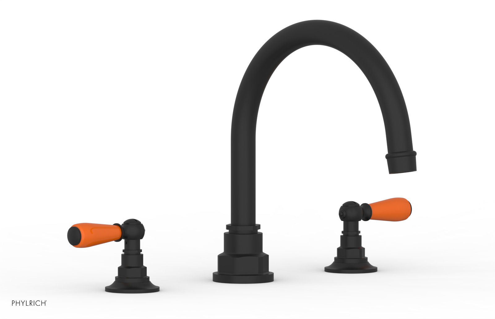 Phylrich Jamestown Deck Tub Set with Lever Handles