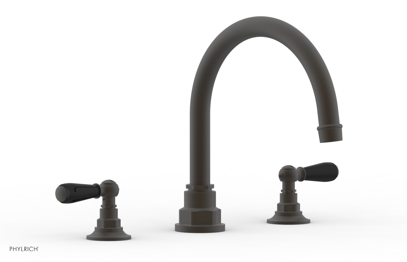 Phylrich Jamestown Deck Tub Set with Lever Handles