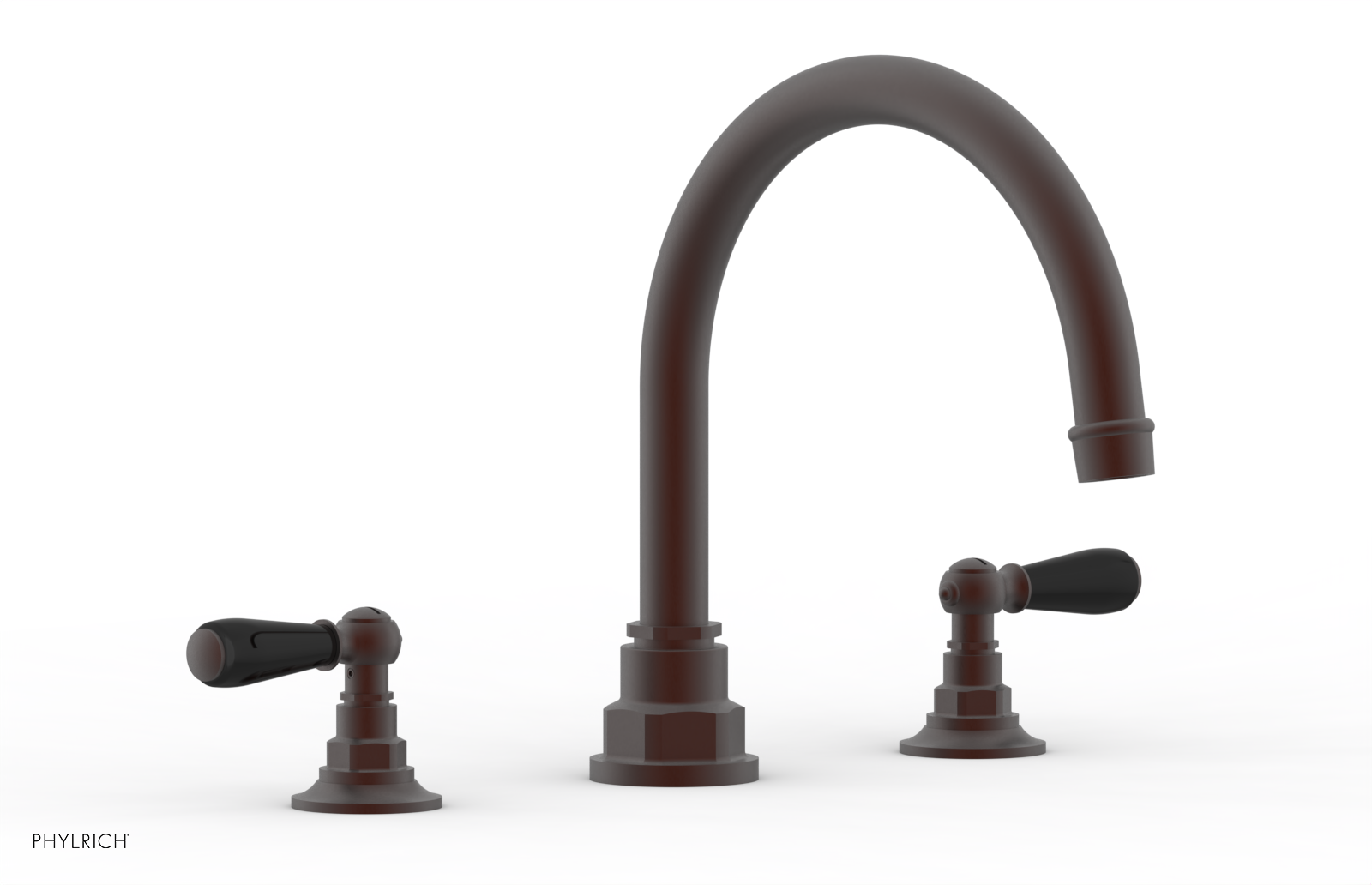 Phylrich Jamestown Deck Tub Set with Lever Handles