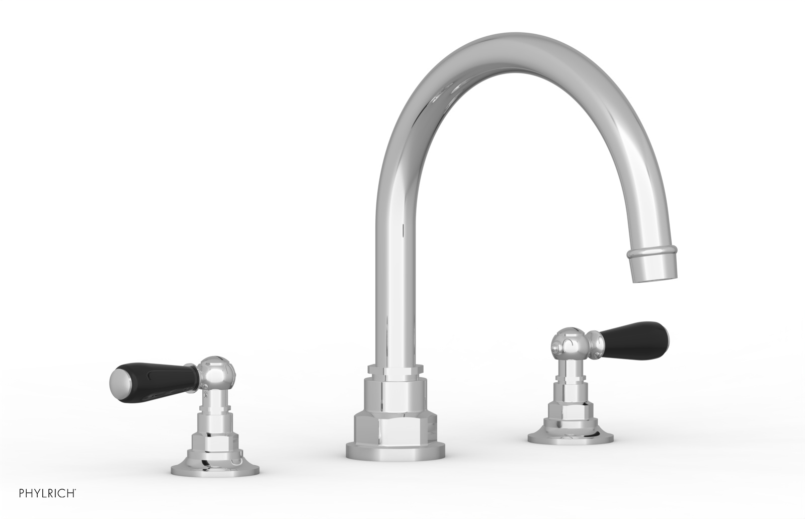 Phylrich Jamestown Deck Tub Set with Lever Handles