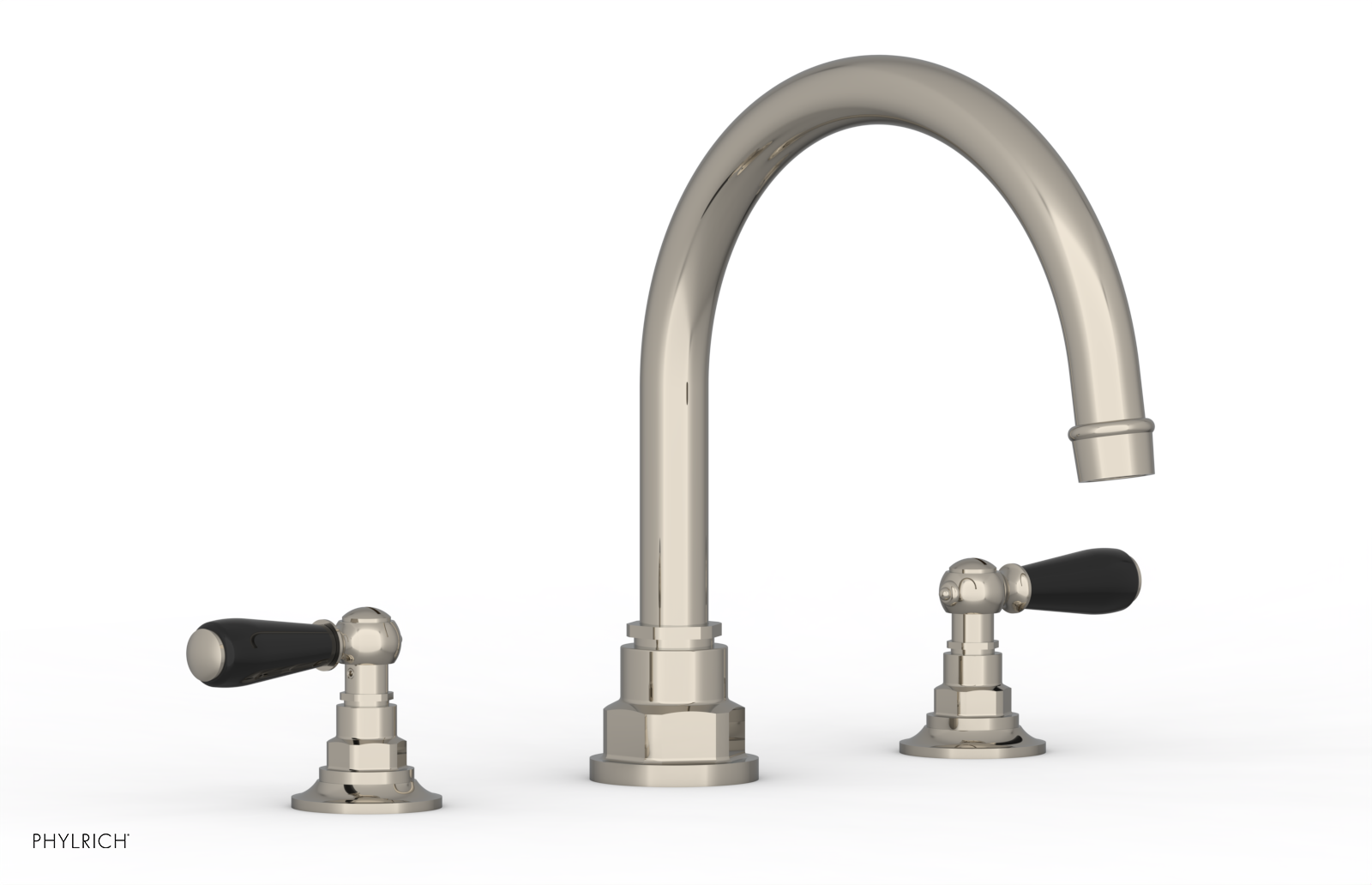 Phylrich Jamestown Deck Tub Set with Lever Handles