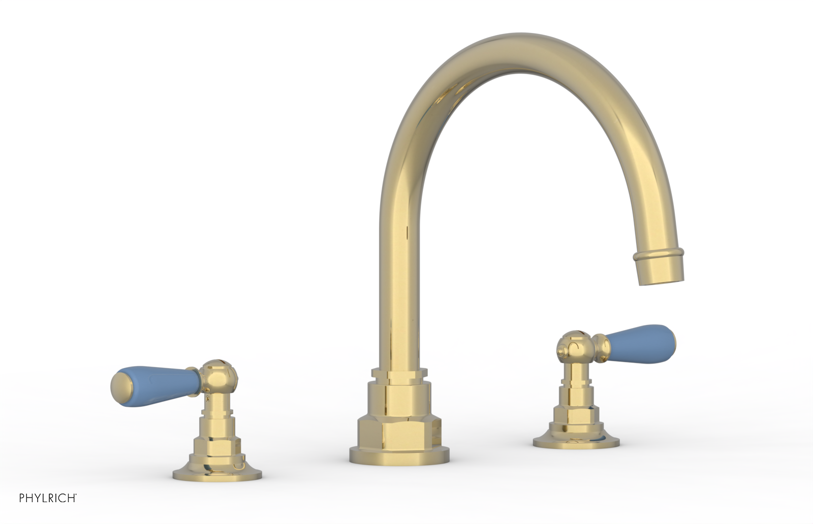 Phylrich Jamestown Deck Tub Set with Lever Handles by Phylrich