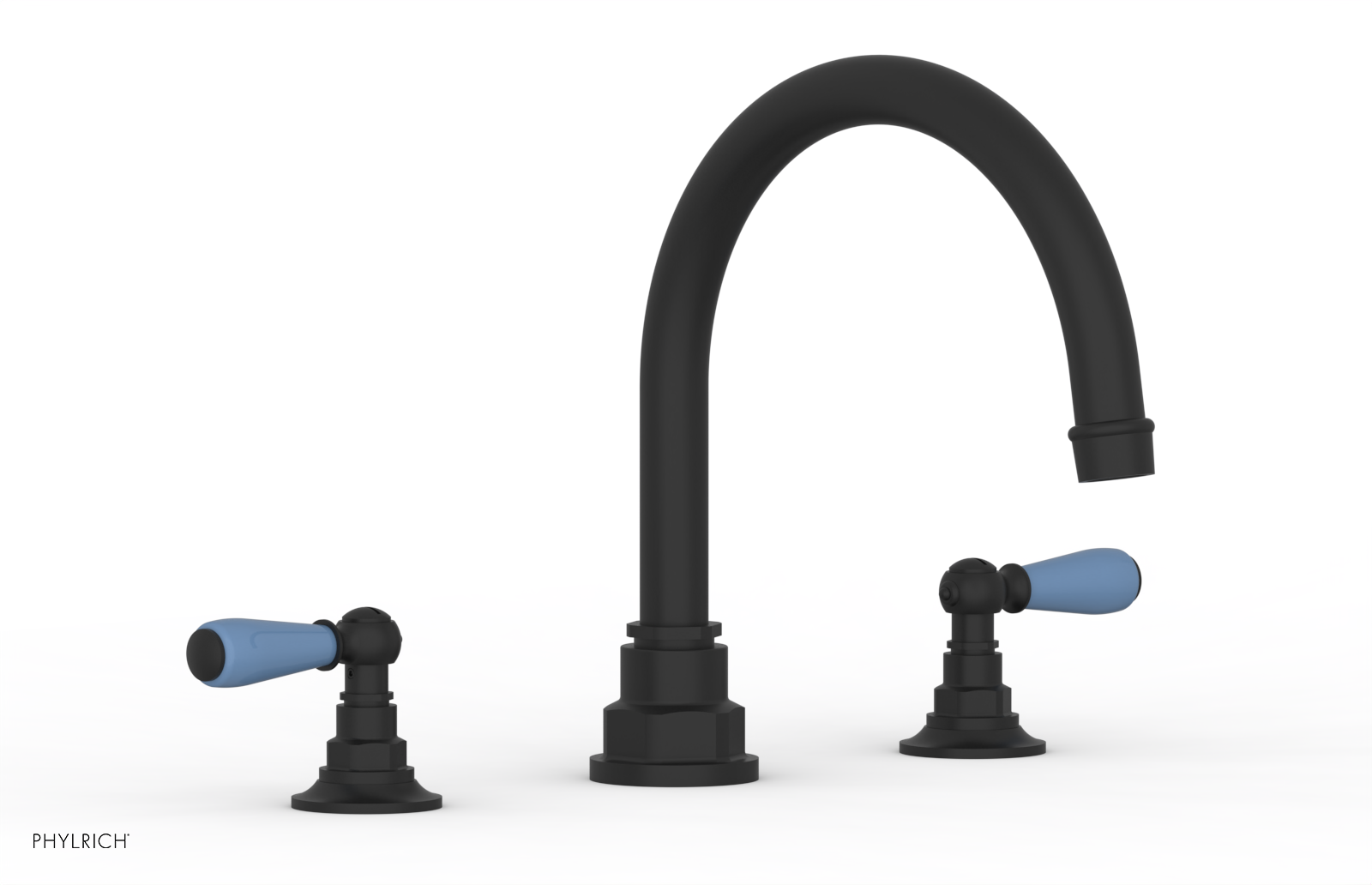 Phylrich Jamestown Deck Tub Set with Lever Handles