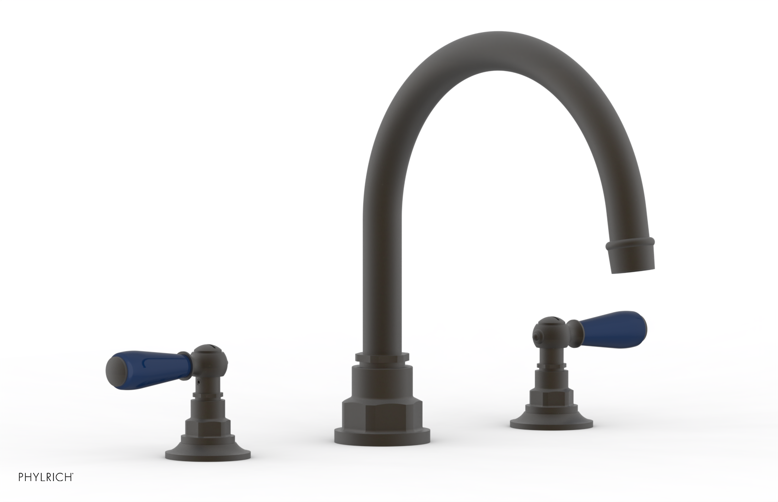 Phylrich Jamestown Deck Tub Set with Lever Handles