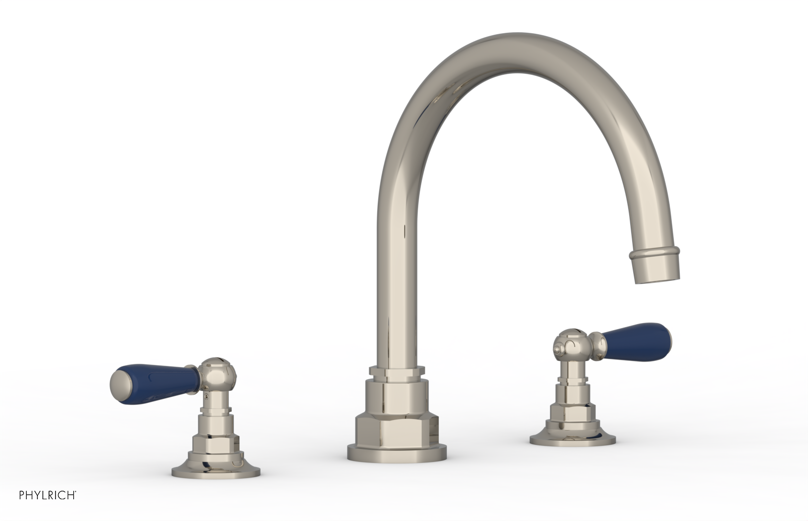 Phylrich Jamestown Deck Tub Set with Lever Handles