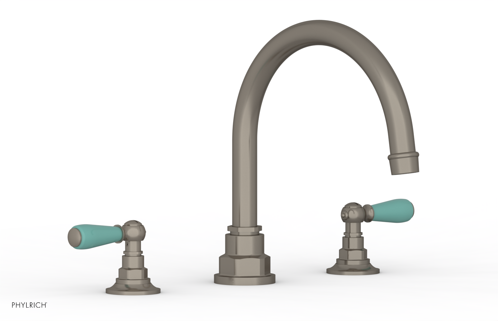 Phylrich Jamestown Deck Tub Set with Lever Handles