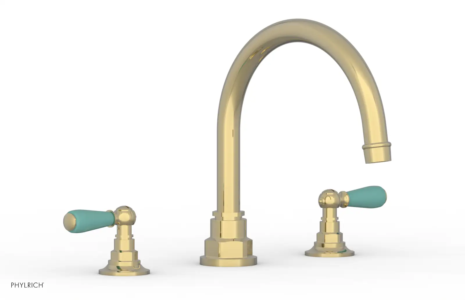 Phylrich Jamestown Deck Tub Set with Lever Handles by Phylrich