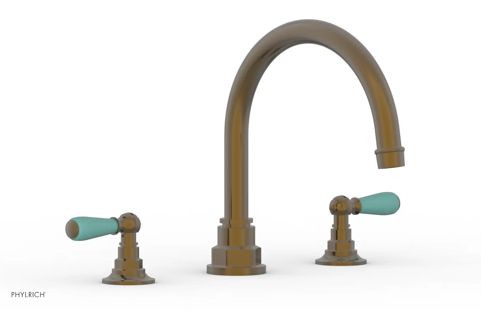 Phylrich Jamestown Deck Tub Set with Lever Handles by Phylrich