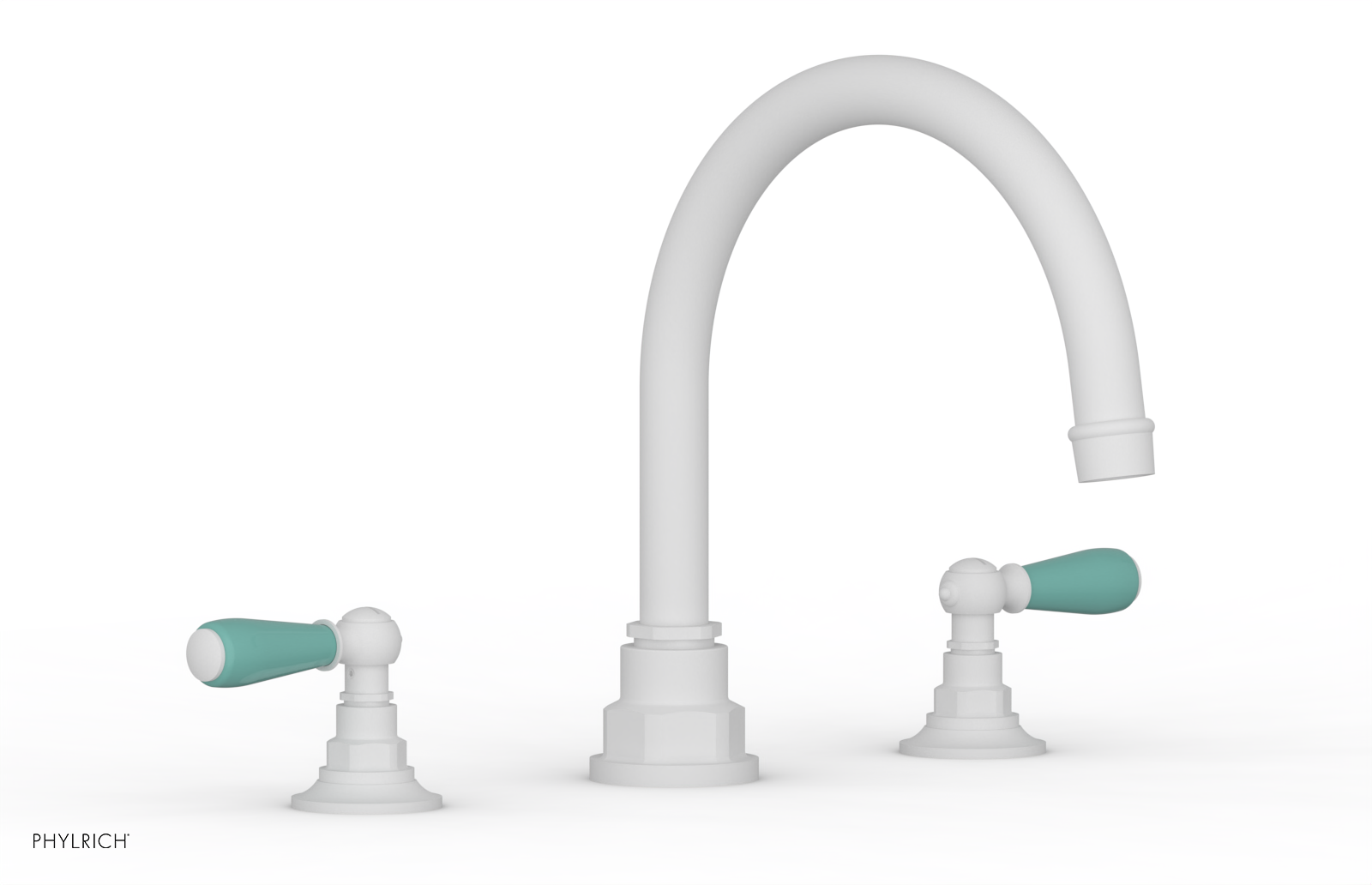 Phylrich Jamestown Deck Tub Set with Lever Handles