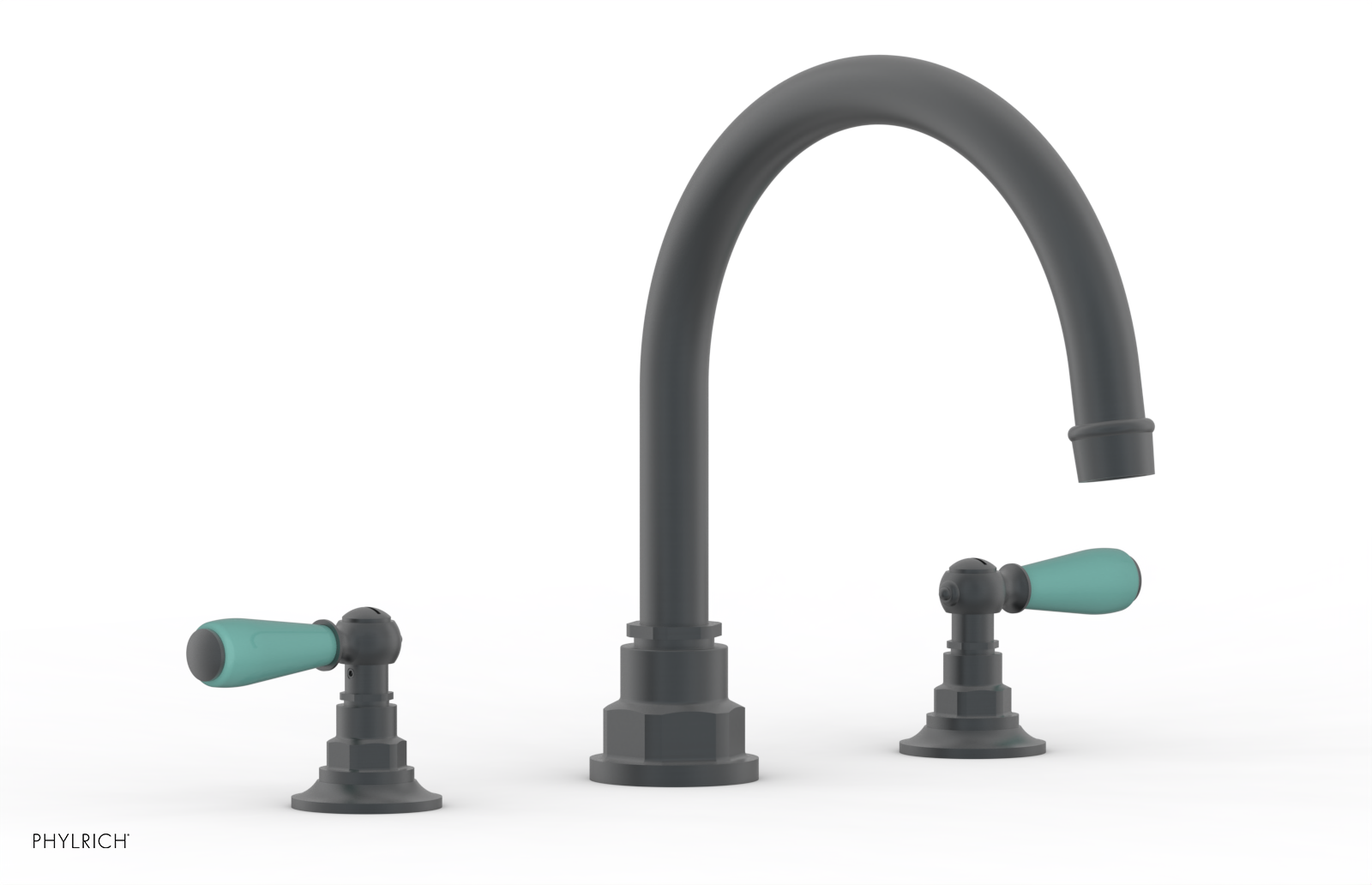 Phylrich Jamestown Deck Tub Set with Lever Handles by Phylrich