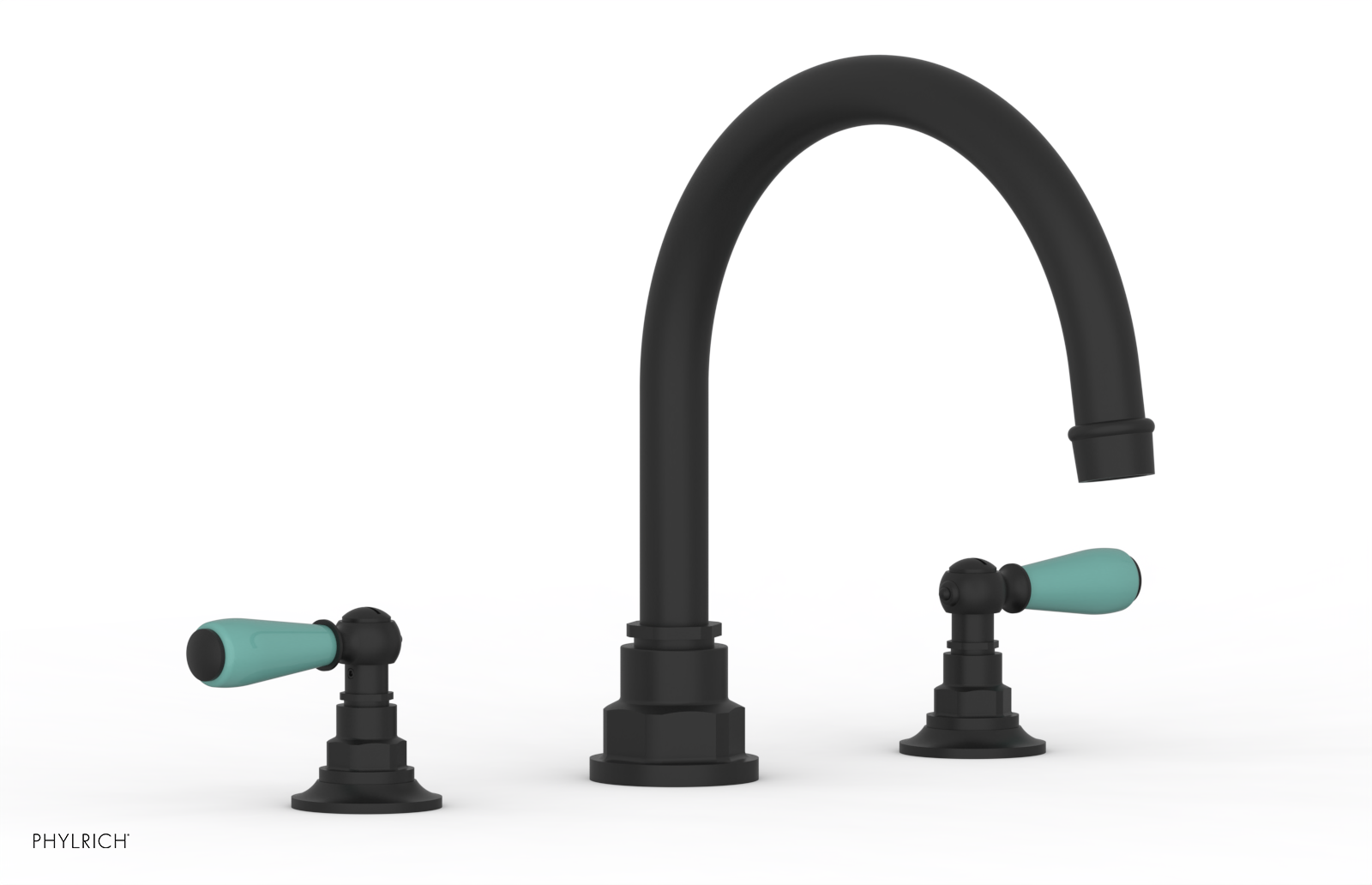 Phylrich Jamestown Deck Tub Set with Lever Handles