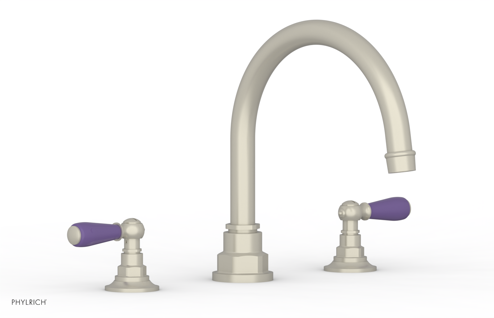 Phylrich Jamestown Deck Tub Set with Lever Handles by Phylrich