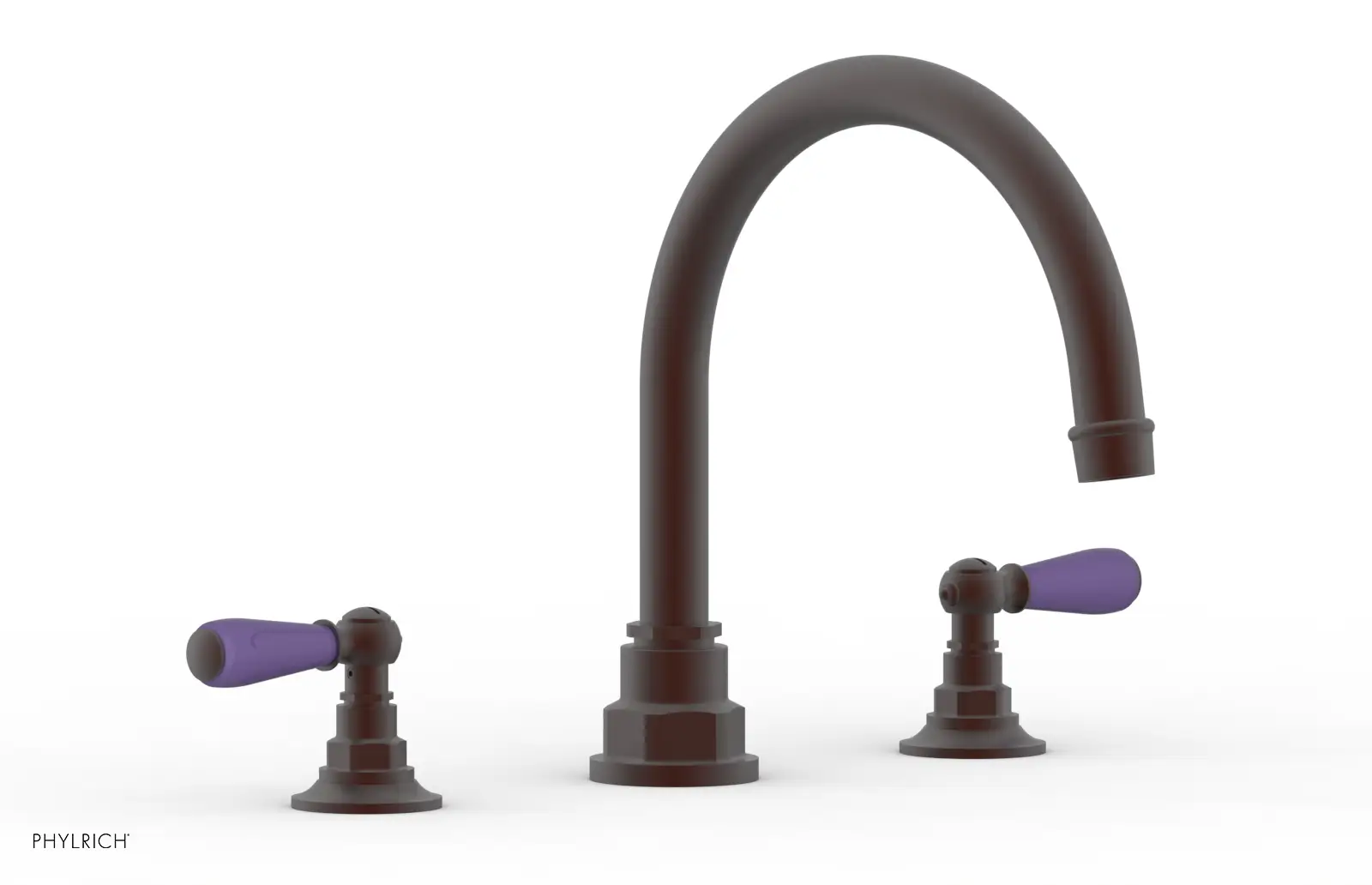 Phylrich Jamestown Deck Tub Set with Lever Handles by Phylrich