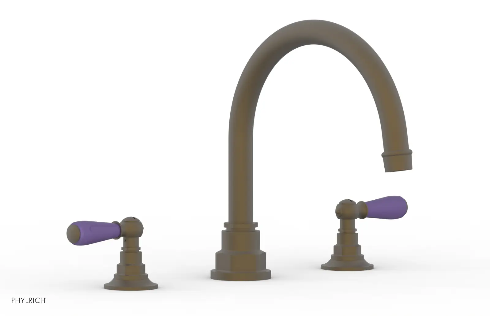 Phylrich Jamestown Deck Tub Set with Lever Handles by Phylrich