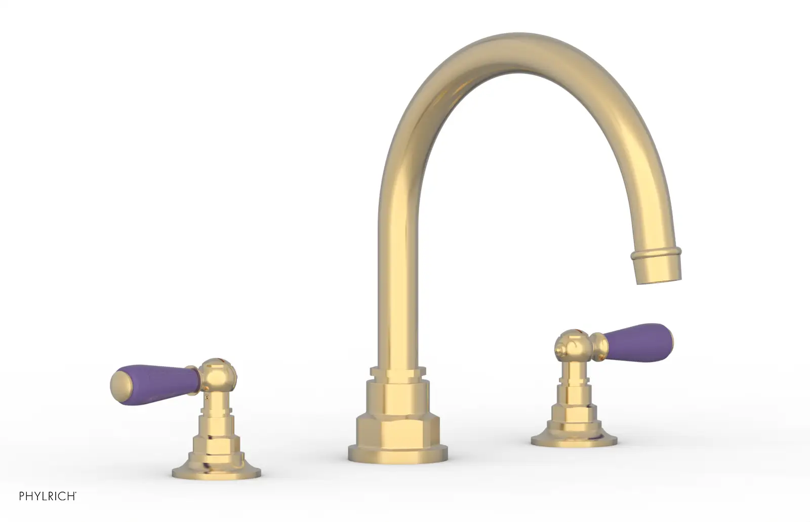 Phylrich Jamestown Deck Tub Set with Lever Handles by Phylrich