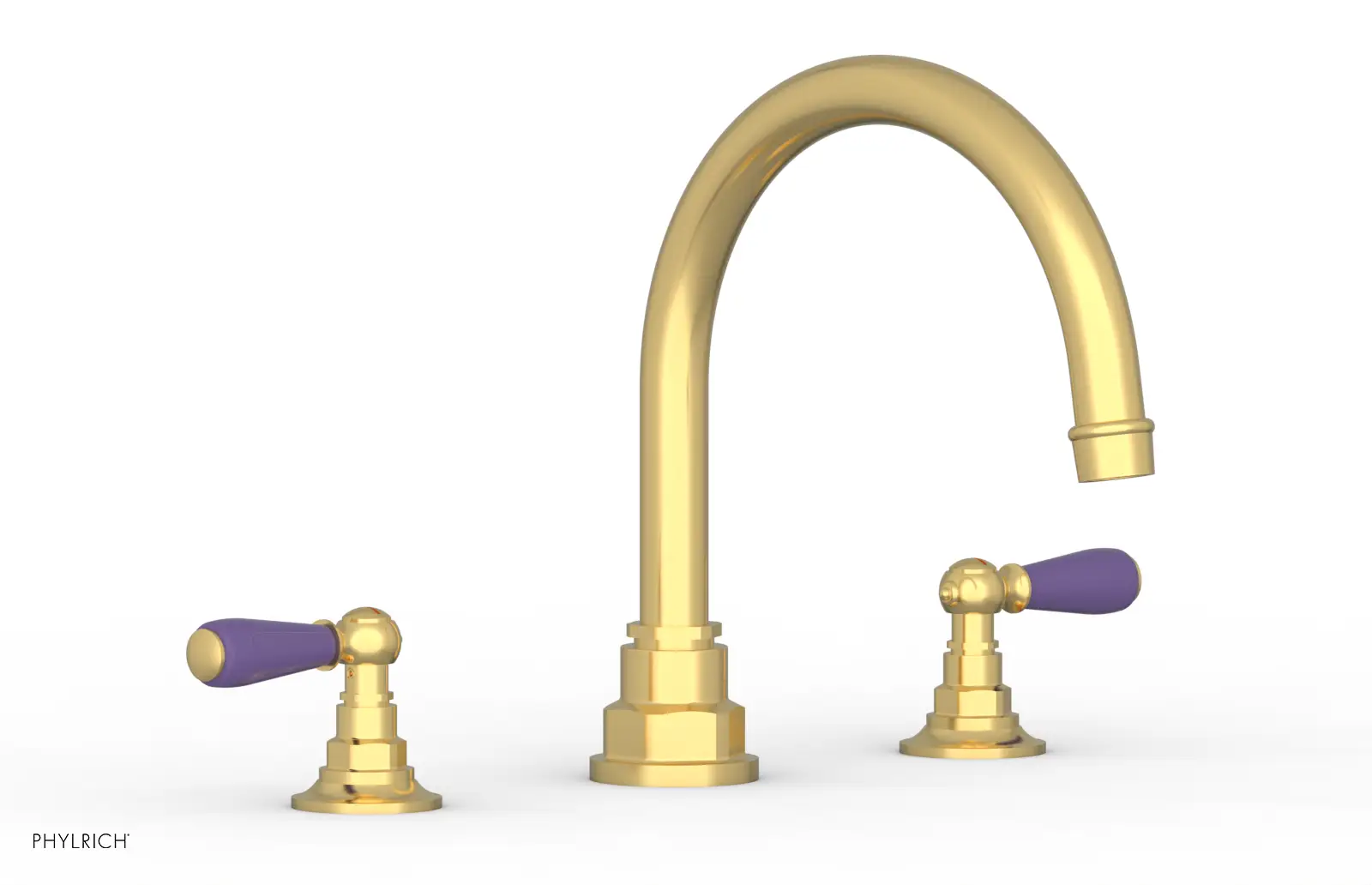 Phylrich Jamestown Deck Tub Set with Lever Handles by Phylrich