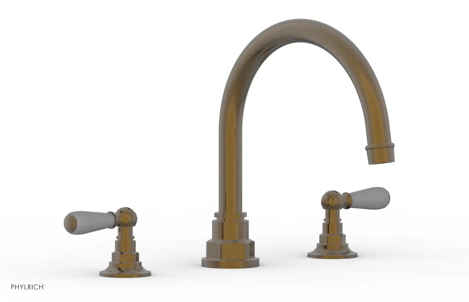 Phylrich Jamestown Deck Tub Set with Lever Handles by Phylrich