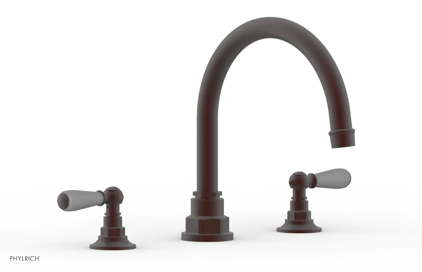 Phylrich Jamestown Deck Tub Set with Lever Handles by Phylrich
