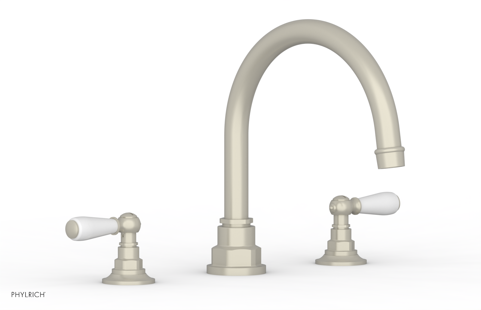 Phylrich Jamestown Deck Tub Set with Lever Handles