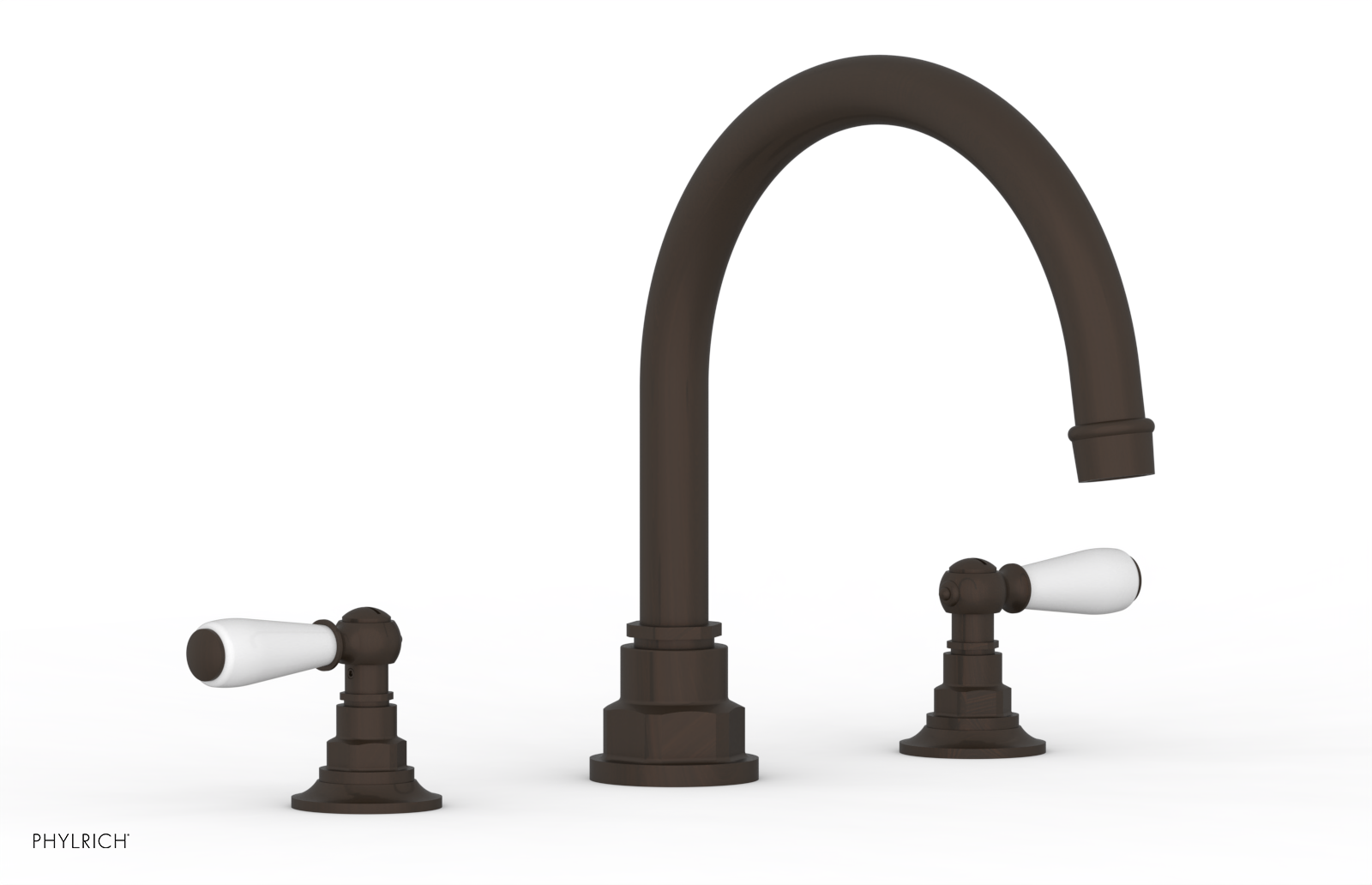 Phylrich Jamestown Deck Tub Set with Lever Handles