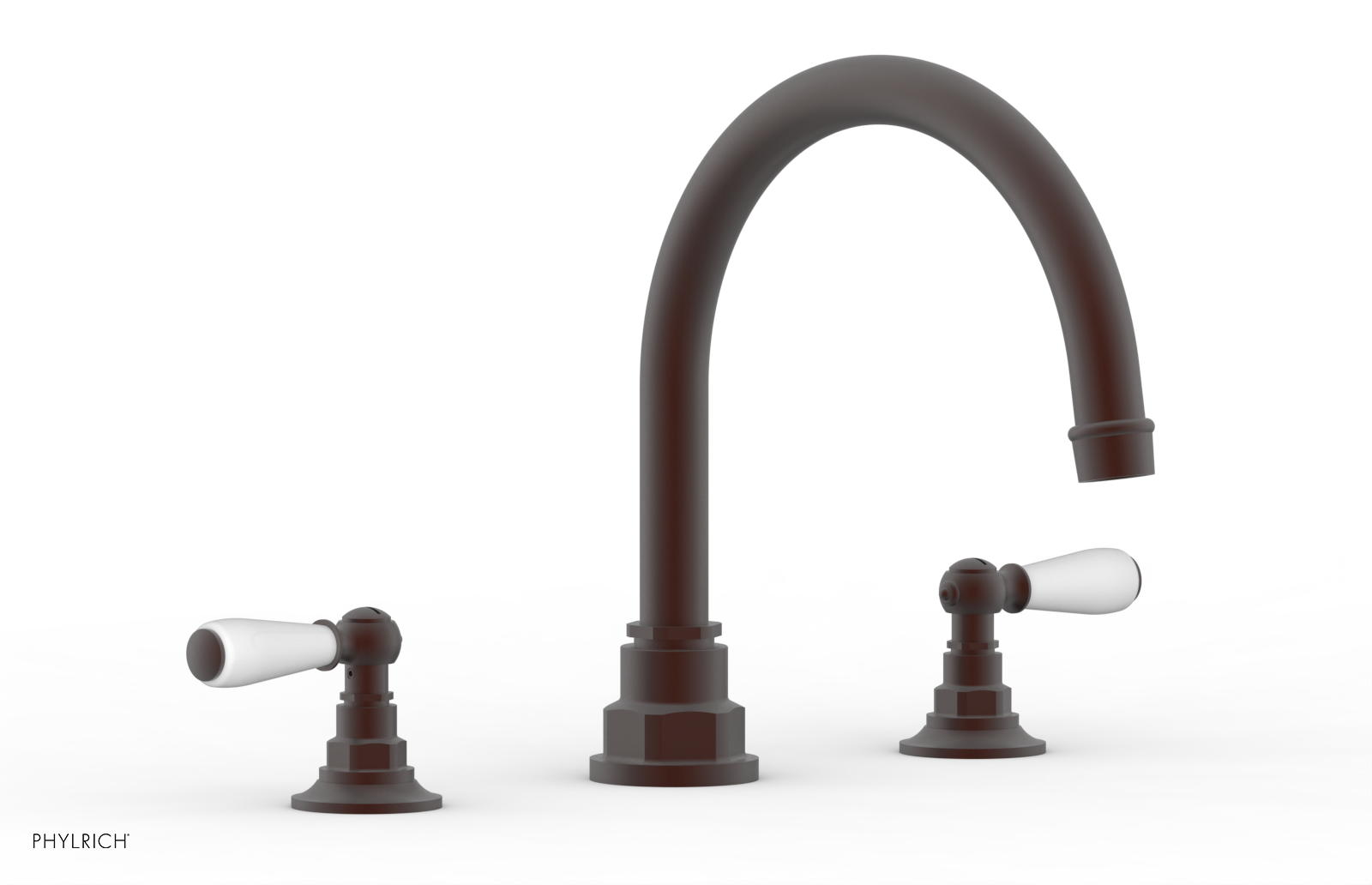 Phylrich Jamestown Deck Tub Set with Lever Handles by Phylrich