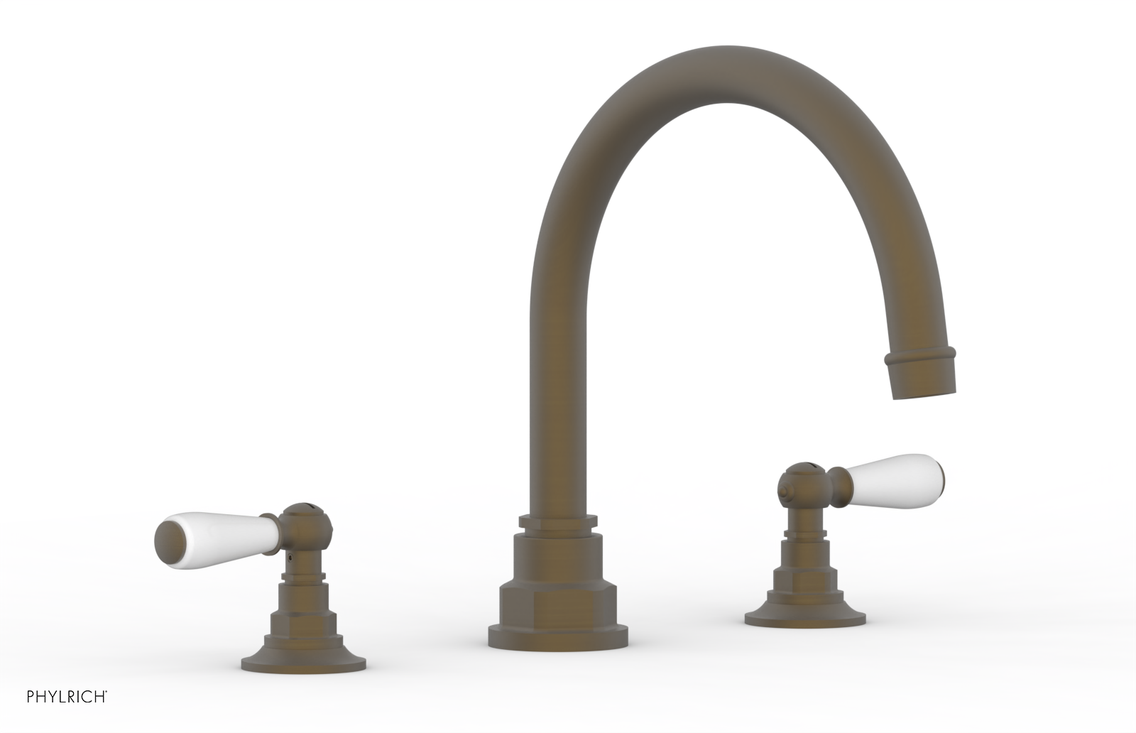 Phylrich Jamestown Deck Tub Set with Lever Handles