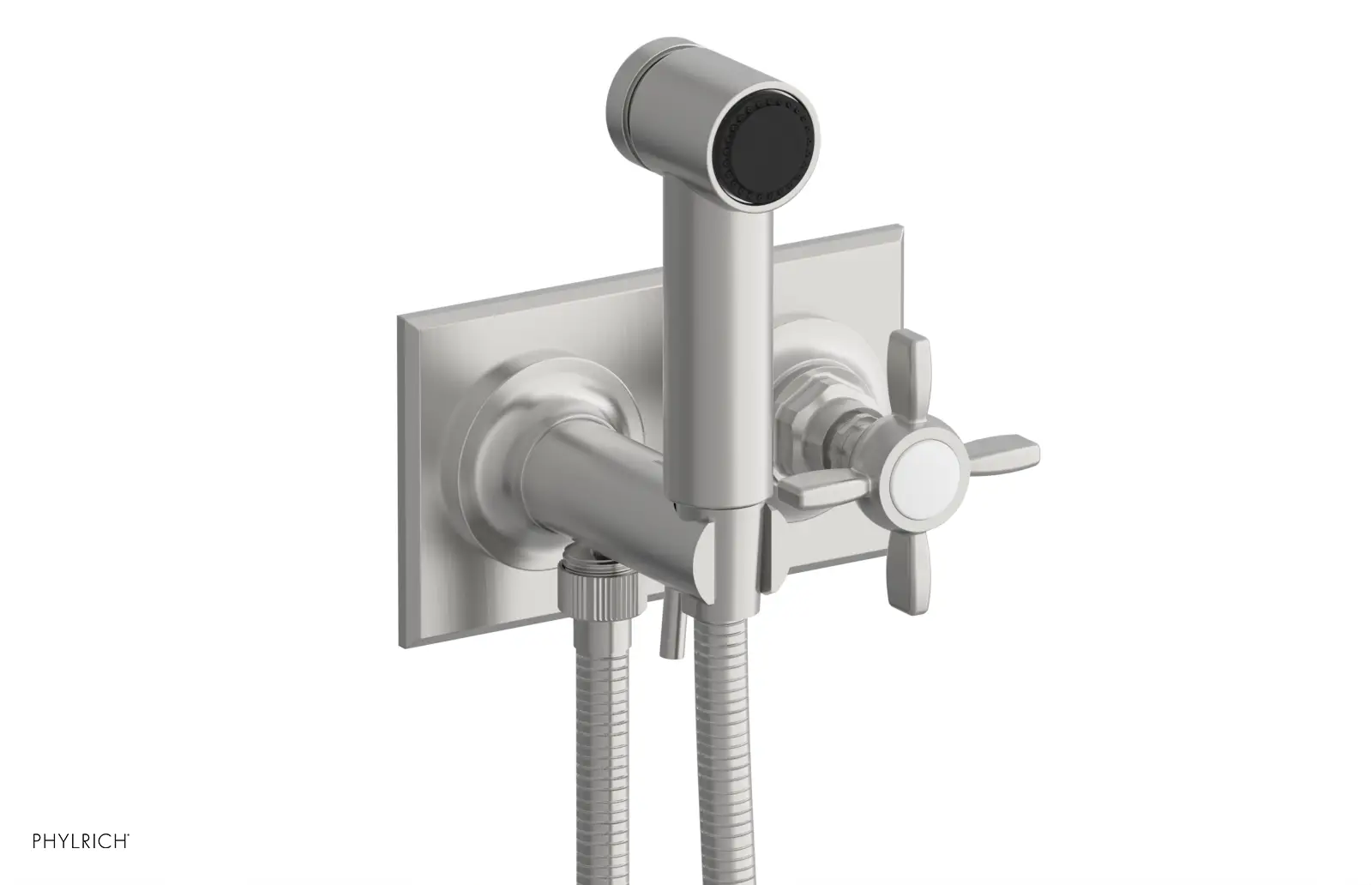 Phylrich Jamestown Wall Mounted Bidet with Cross Handle by Phylrich
