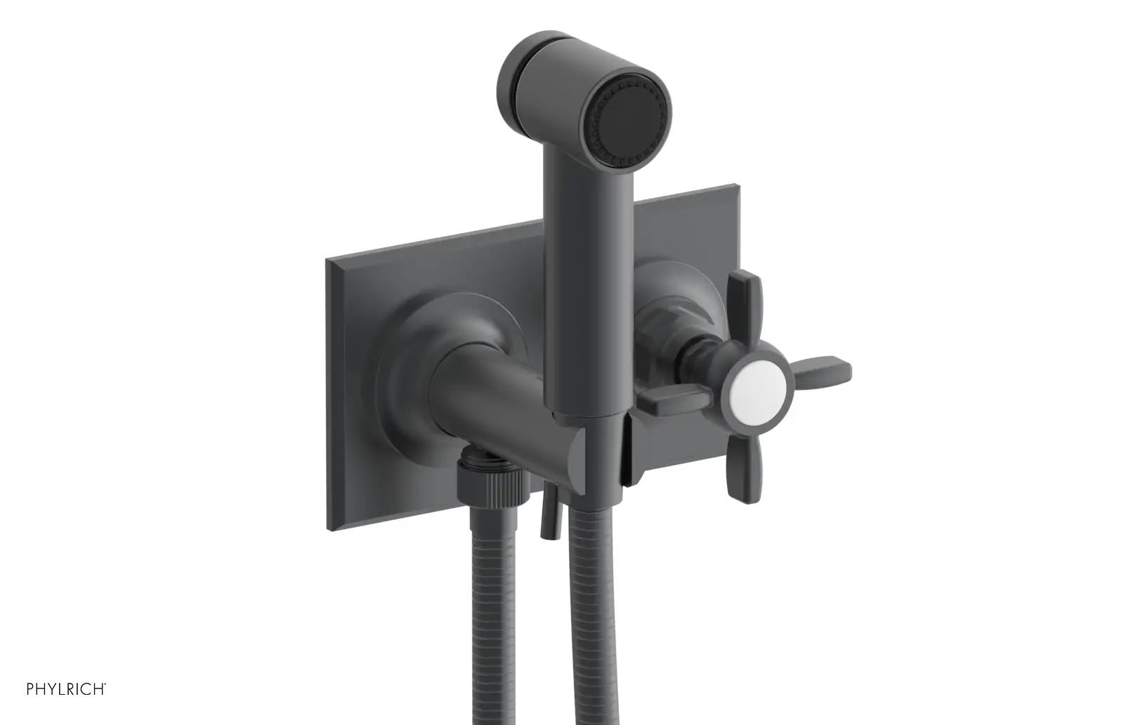 Phylrich Jamestown Wall Mounted Bidet with Cross Handle by Phylrich
