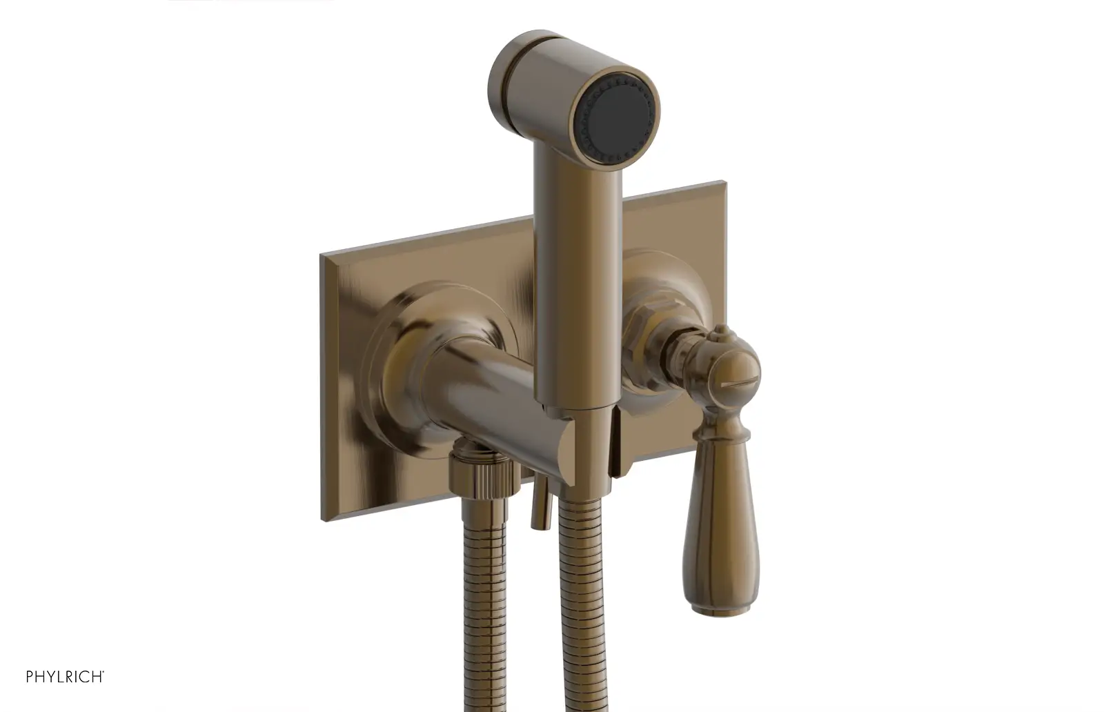 Phylrich Jamestown Wall Mounted Bidet with Lever Handle by Phylrich