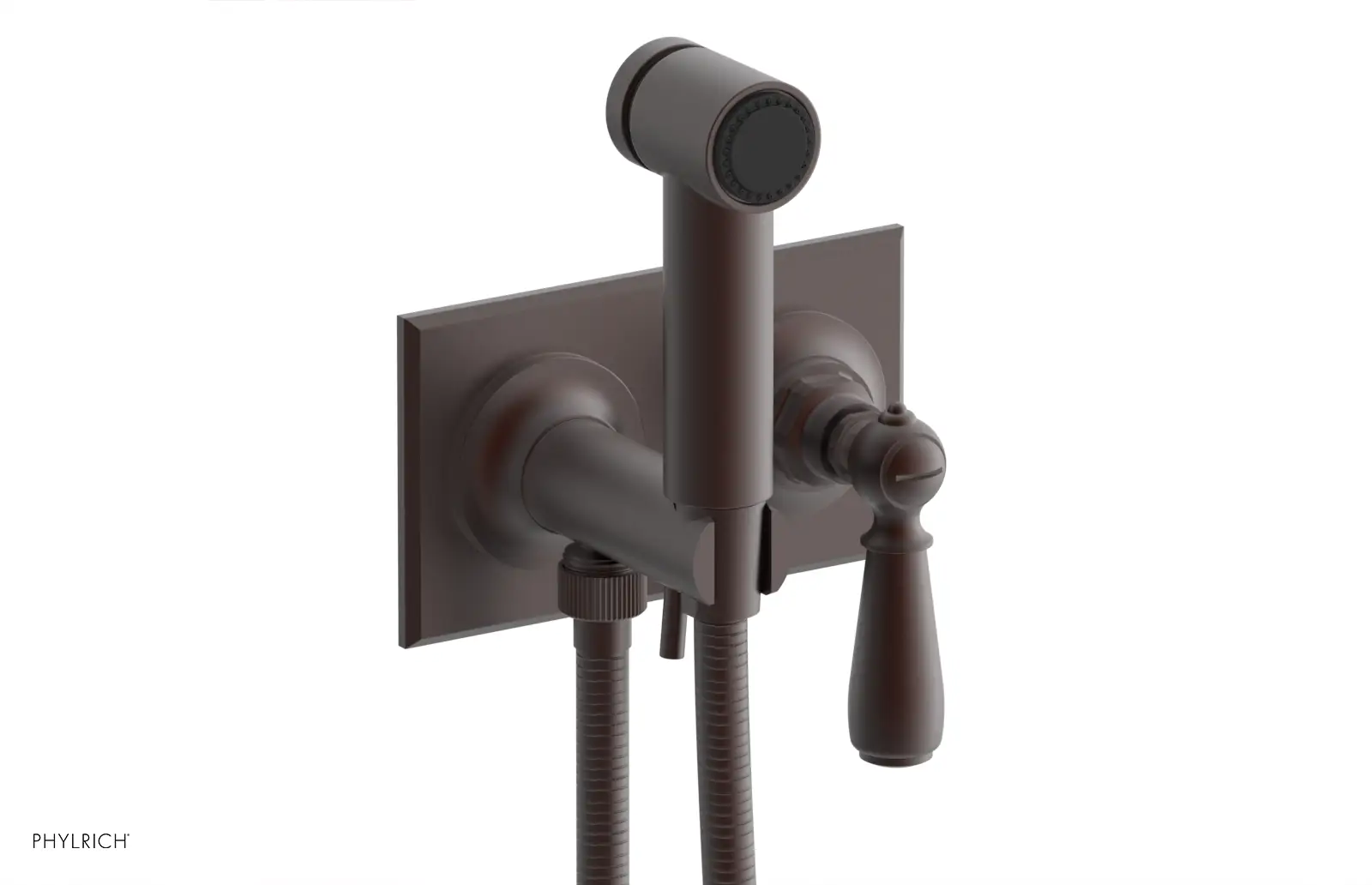 Phylrich Jamestown Wall Mounted Bidet with Lever Handle by Phylrich