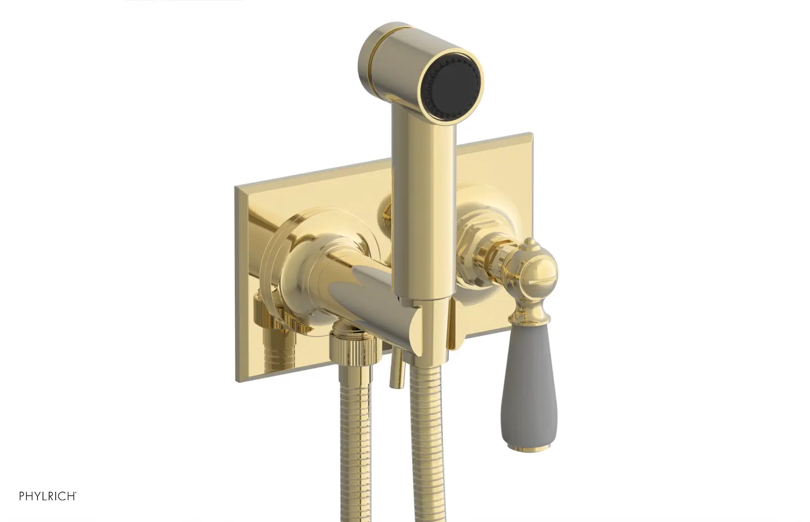 Phylrich Jamestown Wall Mounted Bidet with Lever Handle by Phylrich