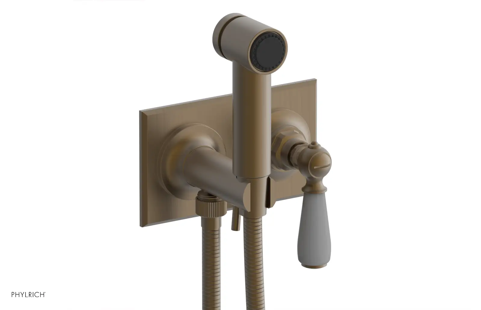 Phylrich Jamestown Wall Mounted Bidet with Lever Handle by Phylrich