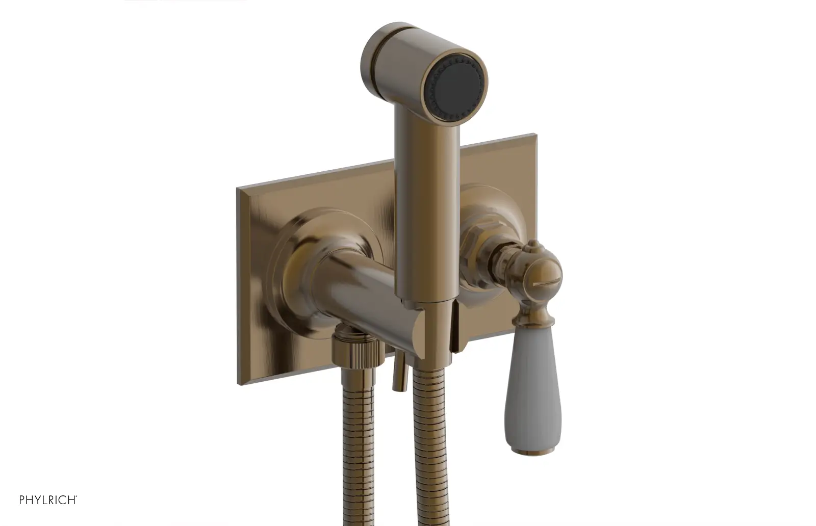 Phylrich Jamestown Wall Mounted Bidet with Lever Handle by Phylrich
