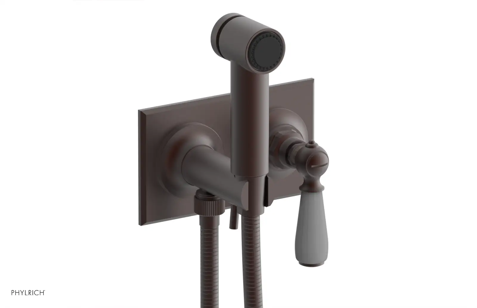 Phylrich Jamestown Wall Mounted Bidet with Lever Handle by Phylrich